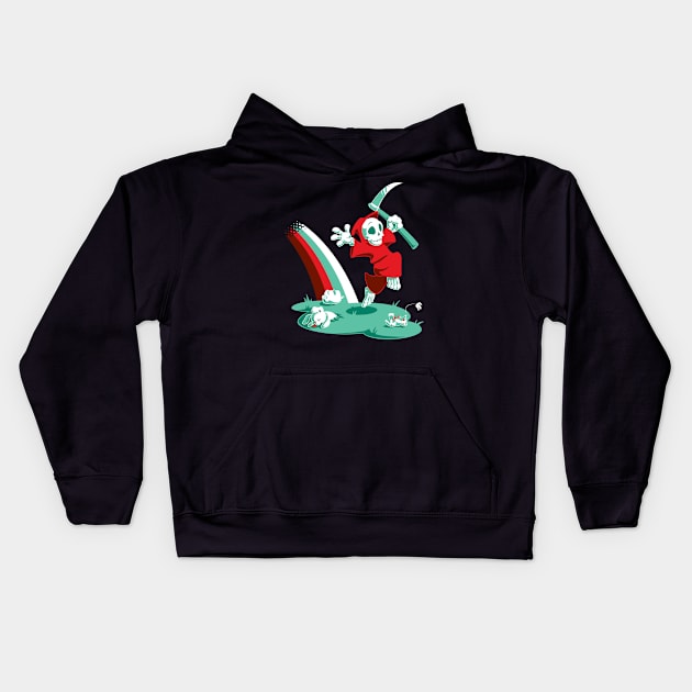 The Joy of Death Kids Hoodie by obvian